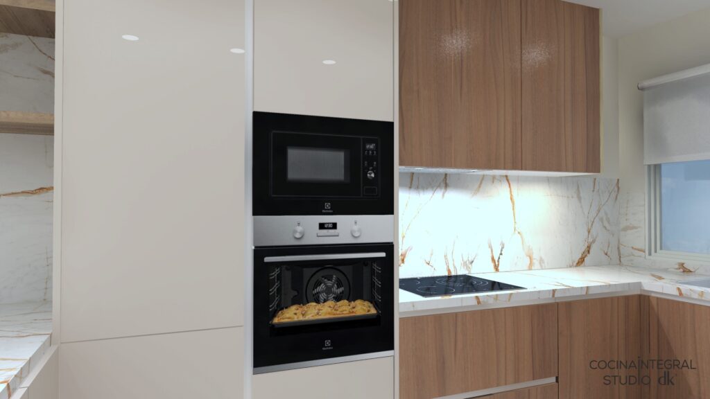 Diseño cocina Marbella render interiorismo DK Cocina Integral Studio exclusivo