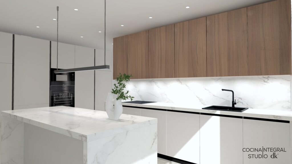 cocinas a medida Marbella villa 2 DK Cocina Integral Studio render