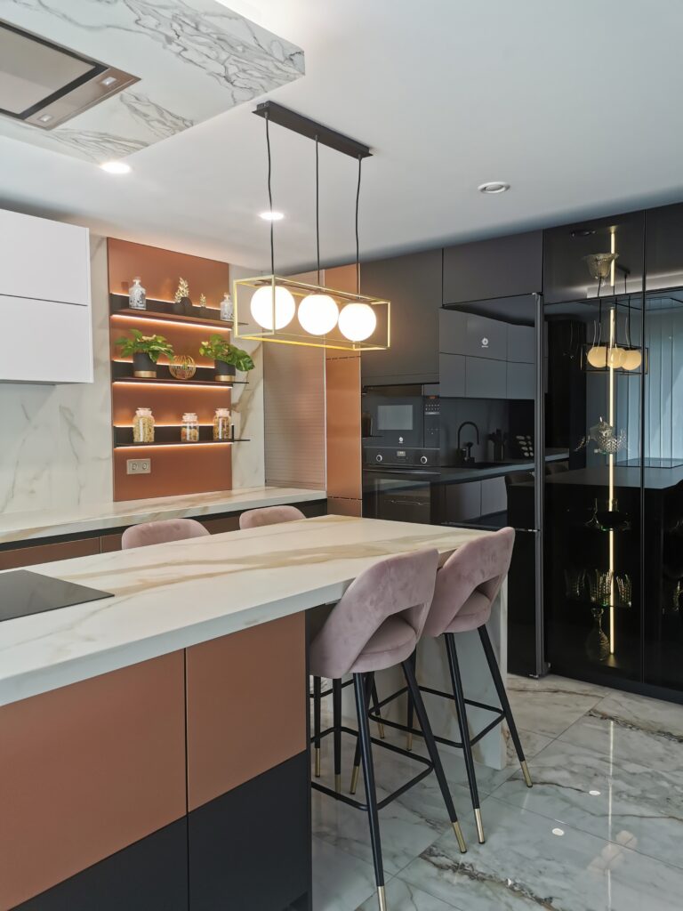 diseño de cocina abierta DK Cocina Integral Studio DK Grupo Jaén Marbella Sotogrande Estepona
